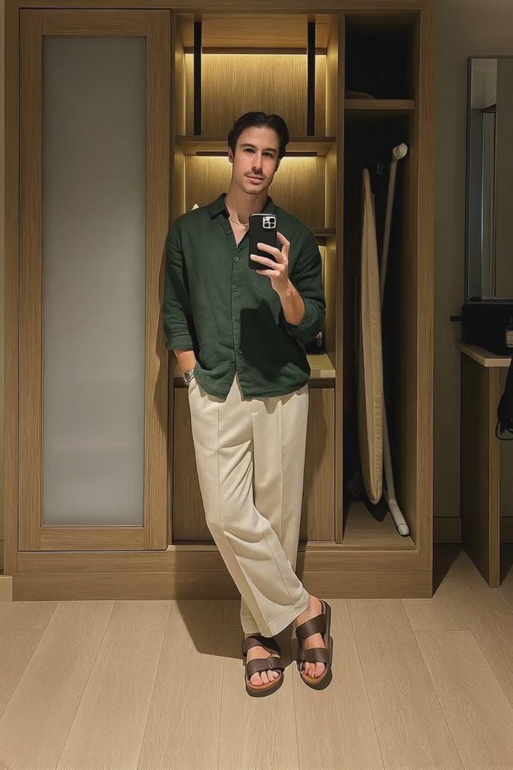 Relaxed Fit Trouser in Golden Wheat for Style and Ultimate Comfort EW-000022-XS1 .